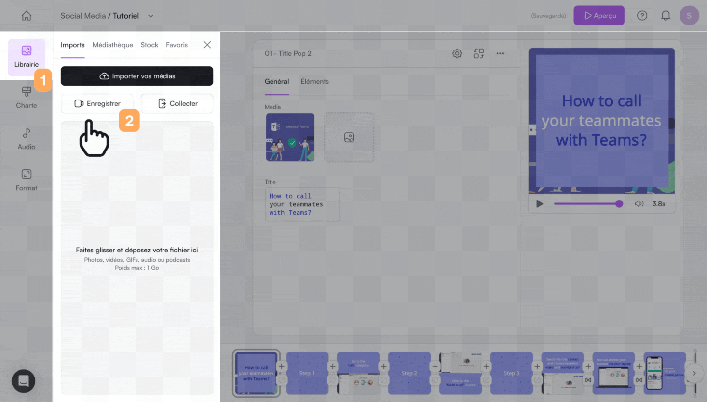 🇫🇷 Studio page - Settings (advanced settings, speed, branding, audio settings) (55).gif