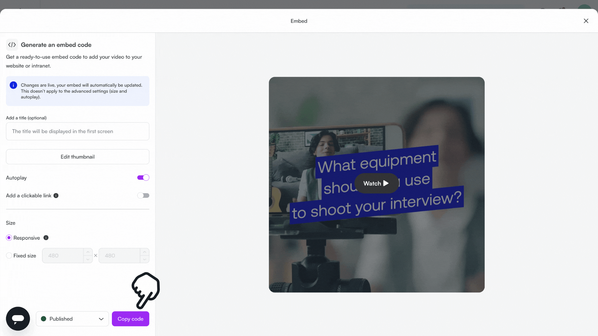 🇫🇷🇬🇧🇩🇪 How do I embed my PlayPlay video on my website .gif