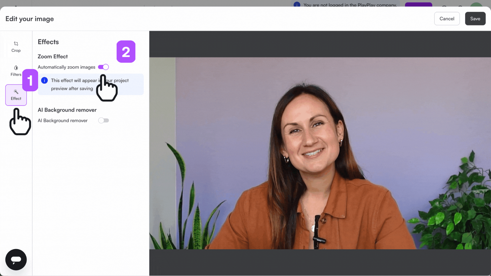 🇬🇧2 How do I activate or deactivate the zoom effect on images .gif