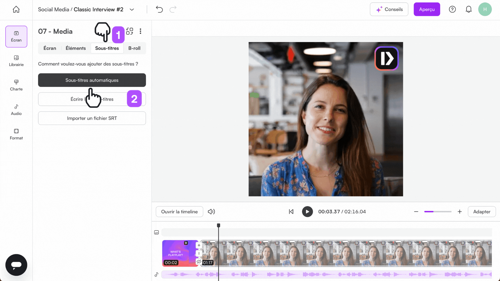 02 🇫🇷 How do I generate an automatic subtitle translation.gif