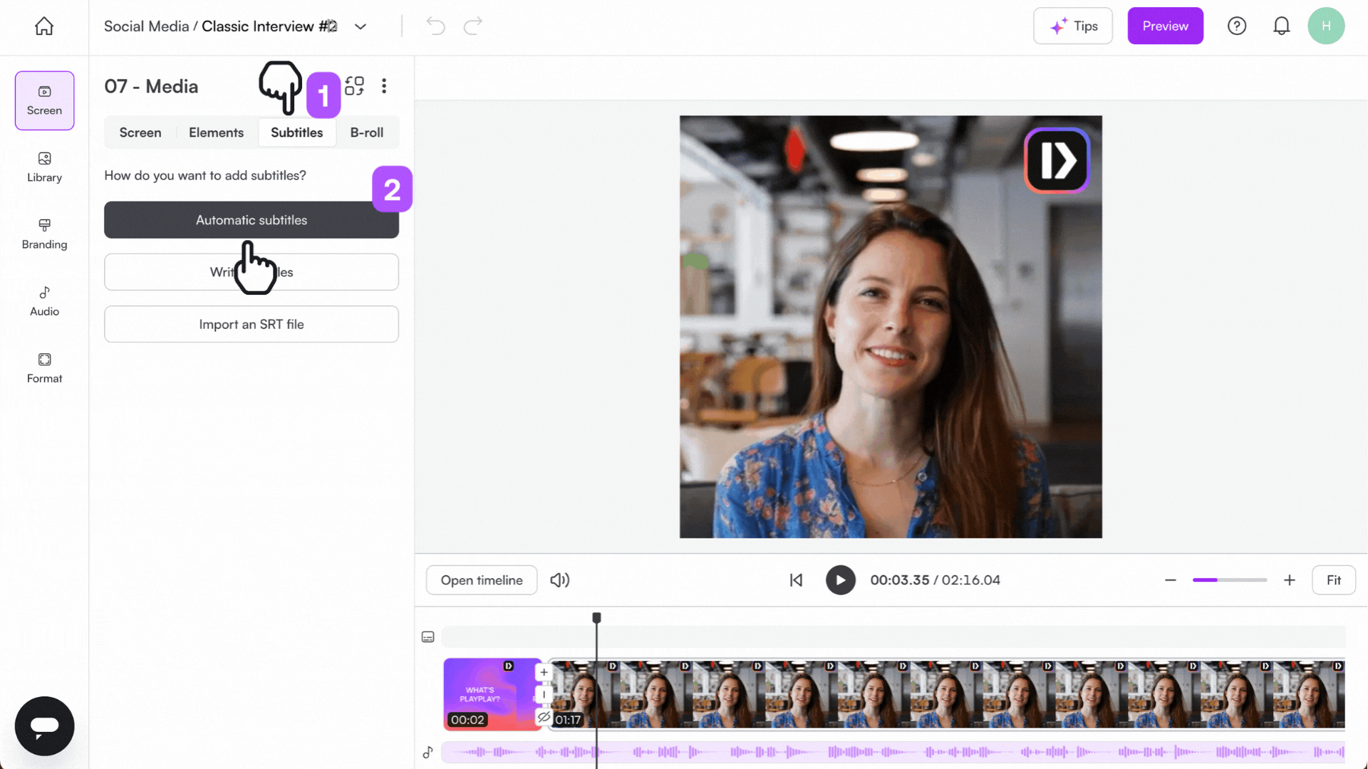 02 🇬🇧 How do I generate an automatic subtitle translation.gif