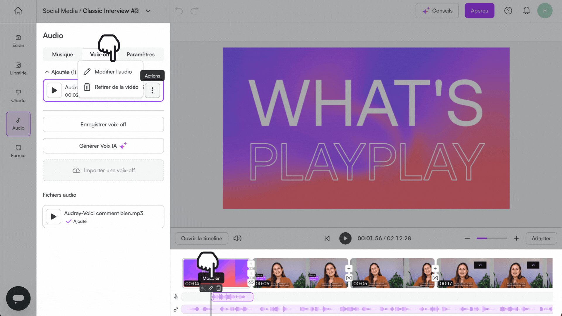 🇫🇷 How do I turn my text into speech (AI Voice-over- (1).gif