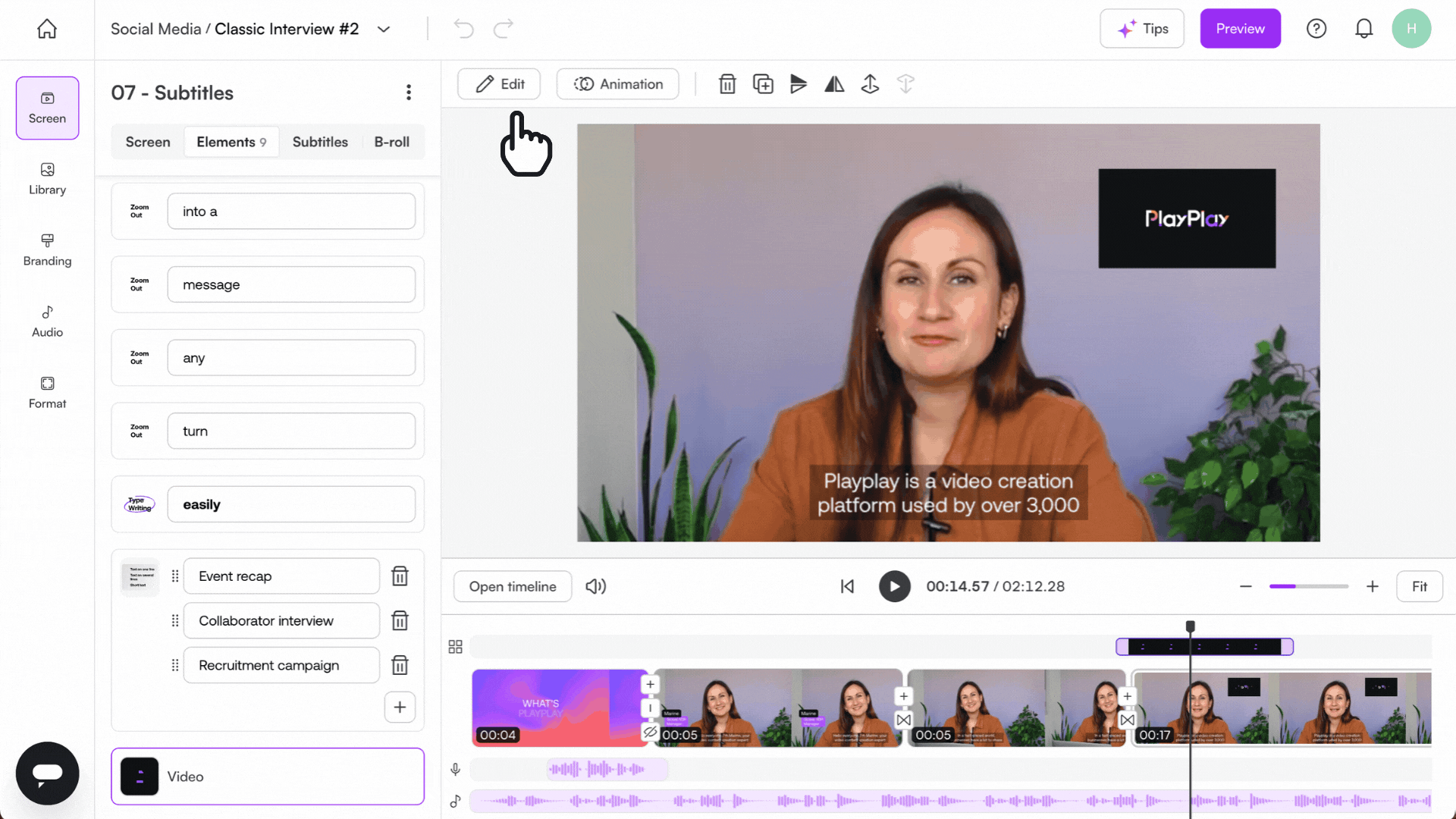 🇬🇧 DE Video How do I add a media (image, video or GIF) as a dynamic element .gif
