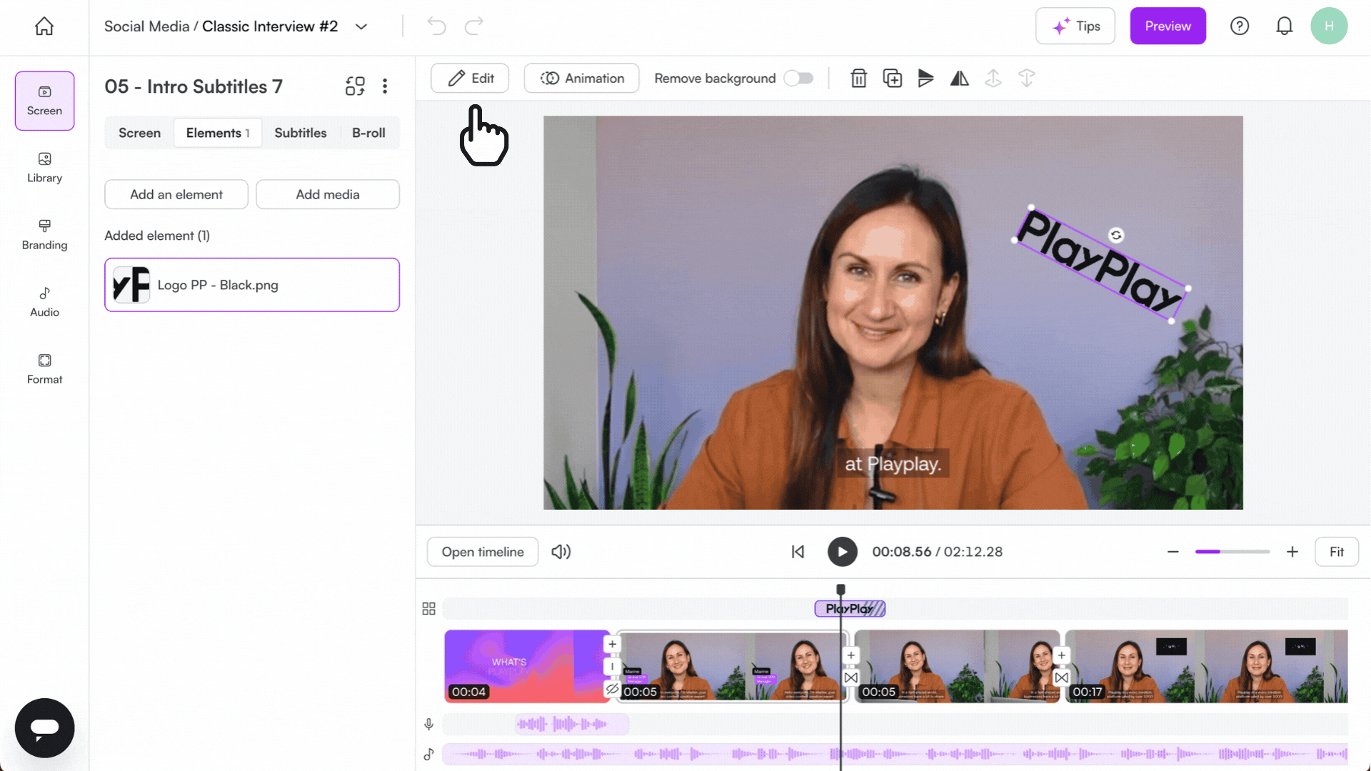 🇬🇧DE Image How do I add a media (image, video or GIF) as a dynamic element .gif