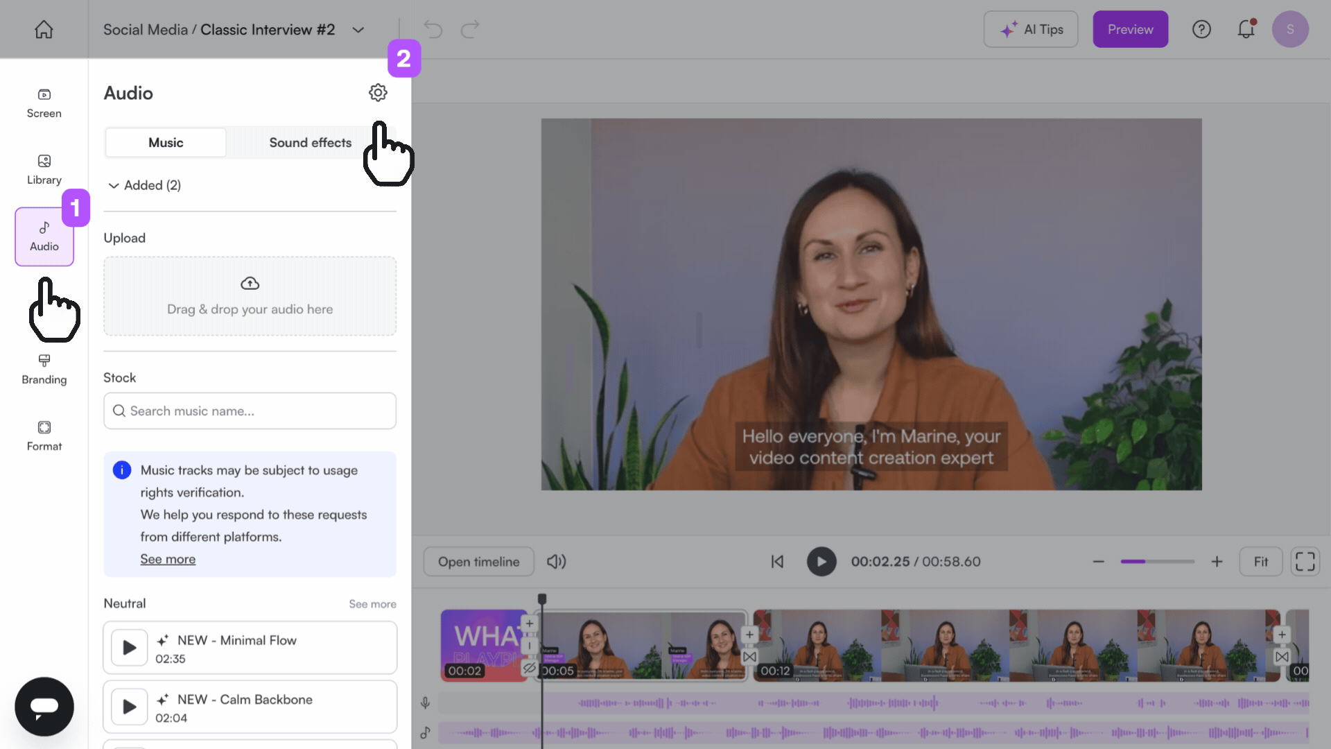 🇫🇷🇬🇧 How do I decrease, increase or cut the volume of my video media _ (1).gif